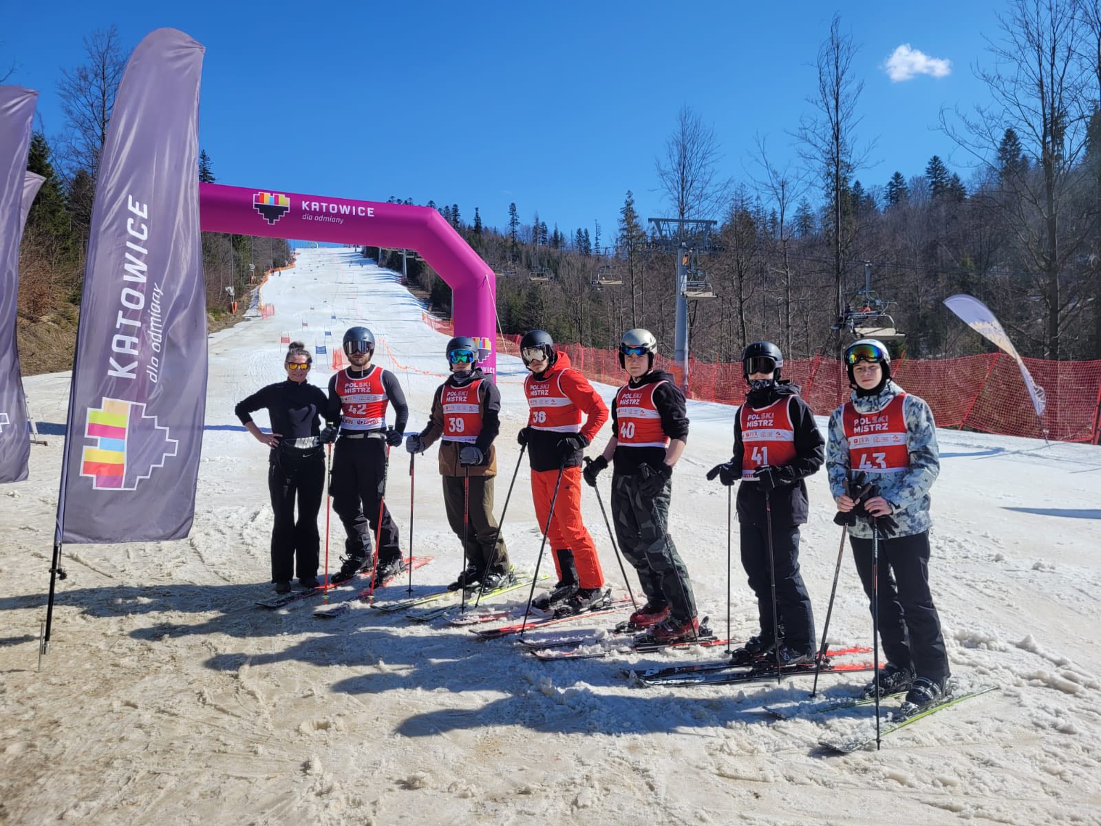 Reprezentacja Śl.TZN z opiekunem