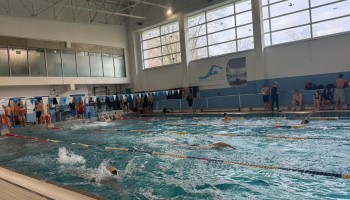 Widok pływalni podczas zawodów