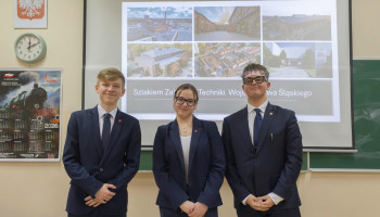 Uczennica i uczniowie, którzy przygotowali sesję