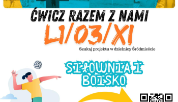Plakat Budżet Obywatelski Ćwicz razem z nami